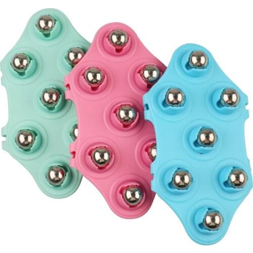 Roller Ball Body Massage Glove Fat Burner Muscle Pain Relief Relax Anti-Cellulite Massager for Back Leg Buttocks Health Care