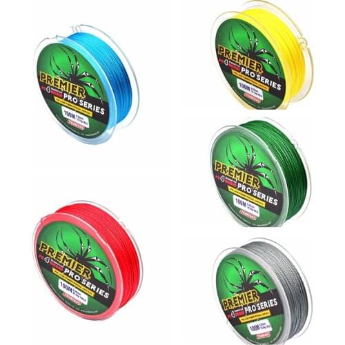 New 100M Fishing PE Line Red/Green/Grey/Yellow/Blue braided fishing line available 8LB-100LB PE Line Fishing Tools