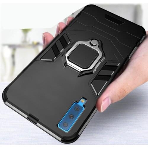 Shockproof Case for Samsung Galaxy J4 J6 A8 Plus A9 2018 A01 A2 Core A02S M10 M20 M30S M31S F62 Car Magnetic Stand Phone Cover