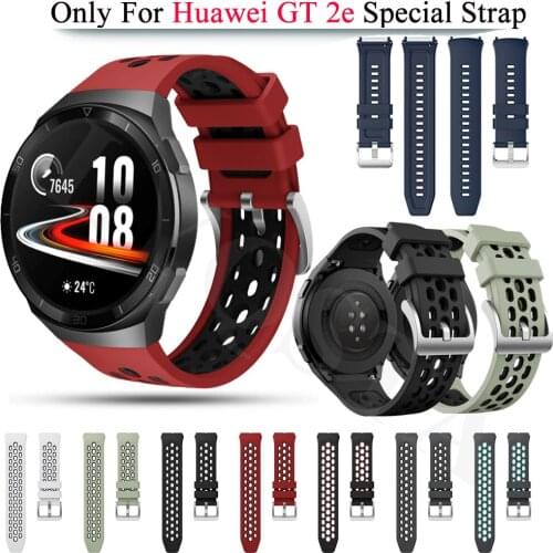 Sport Original Silicone 22mm Watchband Straps For Huawei Watch GT 2e Smart Watch Replacement GT2e WristBand Bracelet Belt Correa