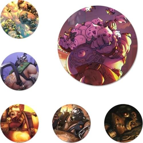 Roadhog Animation Icons Pins Badge Decoration Brooches Metal Badges For Clothes Backpack Decoration