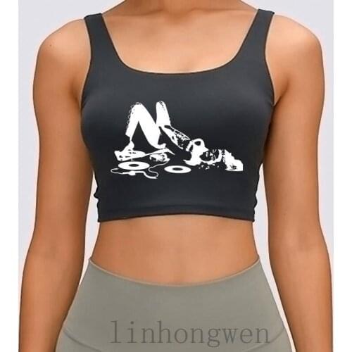 Trap Sex Women Tank Top Interesting Summer Style Round Collar Building Trend Character Letter Crop Top