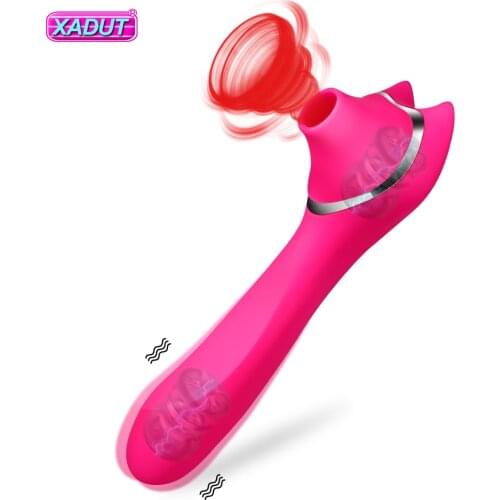 Sucking Vibrator Sex Toys for Women Silicone Sucker Nipple Clitoris Blowjob Oral Licking Stimulator Vaginal Massage Adult Toys