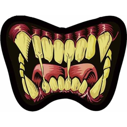 Scary Mouth Monster Lazy Halloween Motorcycle High Quality KK Vinyl Car Sticker Car Wrap Waterproof PVC Decals