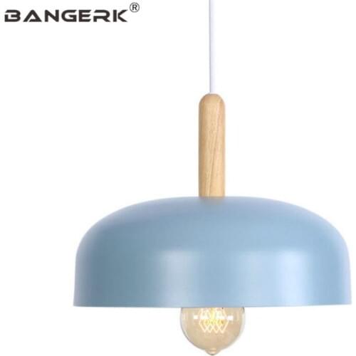 Nordic Design Led Pendant Lamp Modern Industrial Decor Wood Luminaire Dining Room Hanglamp Pendant Lighting Home Fixtures