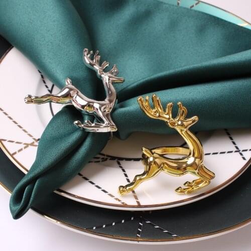 10PCS Metal Napkin Buckle,Silver Gold Wedding Decoration Napkin Ring,for Festival Dinner Parties Dining Table Banquet Feast