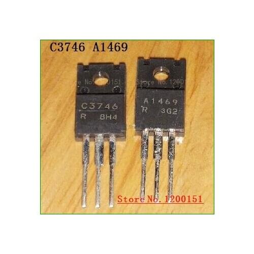 10pcs/lot=(5 pair)C3746 2SC3746 A1469 2SA1469 to220f