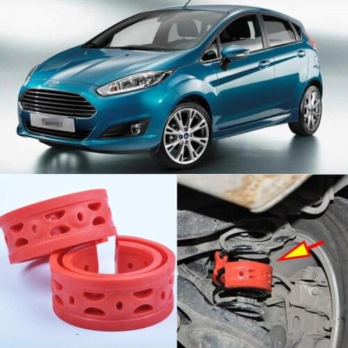 2pcs Rear Air Suspension Shock Bumper Spring Coil Cushion Buffer For Ford Fiesta