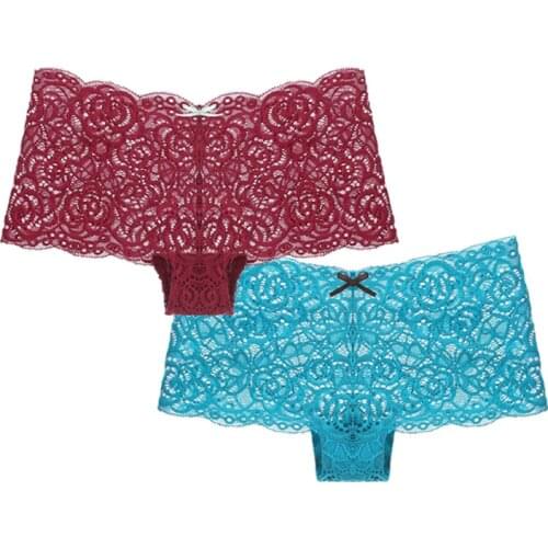 BANNIROU Seamless Boyshorts Sexy Lace Panties For Women Female Underwear Lace Womens Panties Underwear Women Free Shipping New