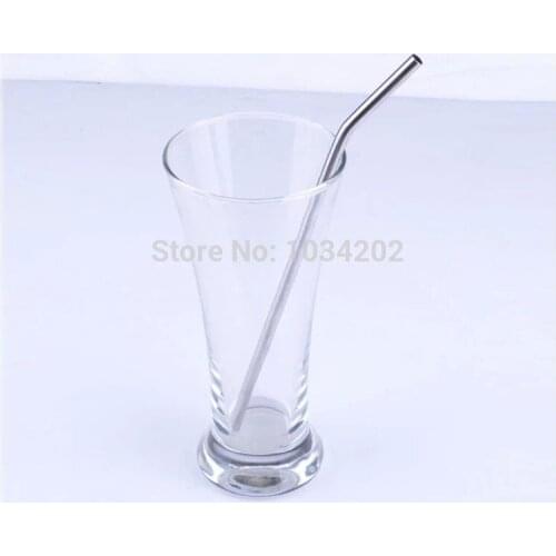 500pcs/lot Stainless Steel Straw Steel Drinking Straws 8.5" 10g Reusable ECO Metal Drinking Straw Bar Drinks Party Stag