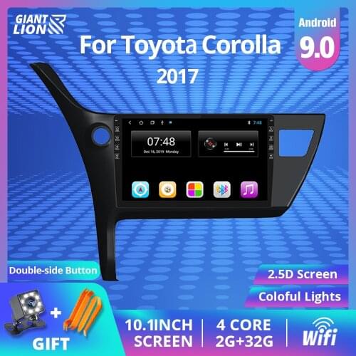 2DIN Android 9.0 Car Radio For Toyota-c Corolla 2017 Multimedia Player Stereo 2 Din Autoradio Player Middle East Autoradio DVD