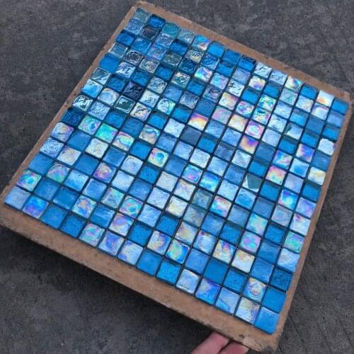 Free shipping glaze crystal glass mosaic tile blue mosaic for bathroom wall border stairs porch kitchen wall