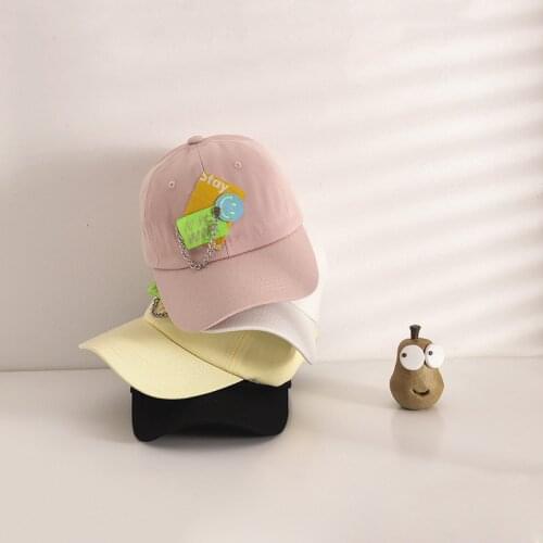 Kids Caps For Boys Girls Candy Colored Smiley Face Korean Children Baseball Caps 3-6 Years Travel Casual Hip Hop Snapback Hat