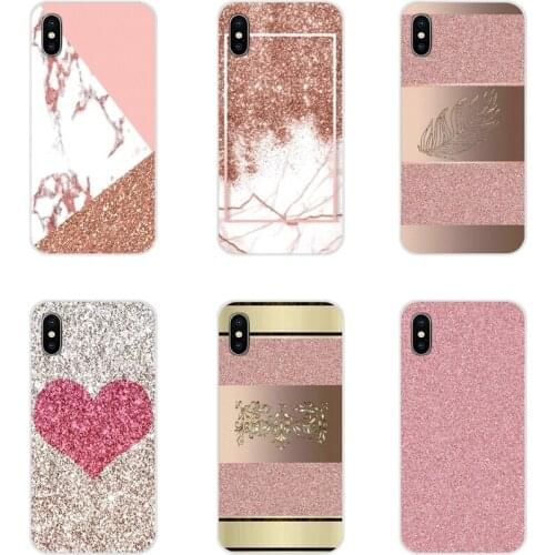 For Motorola Moto X4 E4 E5 G5 G5S G6 Z Z2 Z3 G G2 G3 C Play Plus Gold Pink Rose Glitter Accessories Phone Cases Covers
