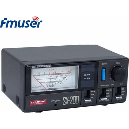 FMUSER SX-200 200W Power Meter Original Japan Diamond SWR Power Meter Electornic Meter 140-525MHz