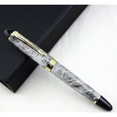 JINHAO X450 Executive Grey Marbled And Golden Roller Ball Pen Stationery School&Office Supplies Writing Pens