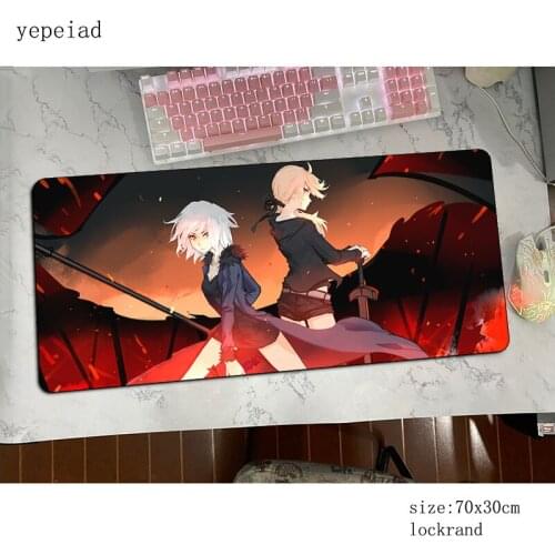 Saber Alter mouse pad 800x300x4mm mats cool new Computer mouse mat gaming accessories HD pattern mousepad keyboard games gamer