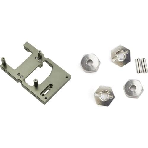 Rc Car Metal Steering Servo Warehouse Fixed Mounting Bracket with 12mm Combiner Wheel Hub Hex Adapter