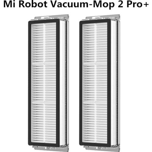 2PCS Sweeping Washable Accessories Hepa filter For Xiaomi Mi Robot Vacuum-Mop 2 Pro+ STYTJ02ZHM Robot Vacuum Cleaner Parts Kits