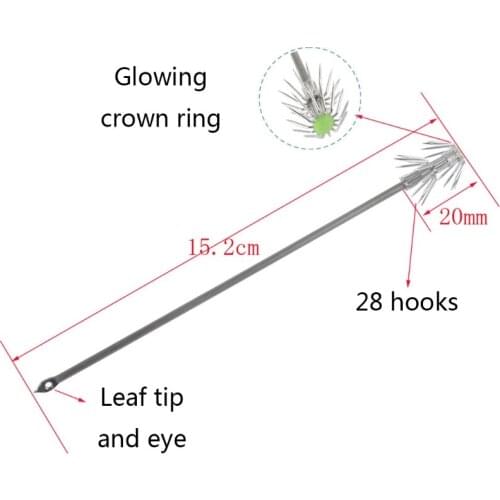 Stainless Steel Double Layers Umbrella Squid Octopus Jigging Fishing Hook Tackle