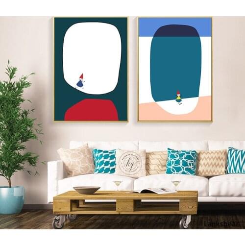 Nordic Poster Abstract Canvas Art Print Cartoon Modern Wall Painting Decoration Pictures for living Room Scandinavian Home Decor