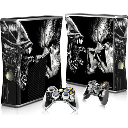 New design For Xbox 360 slim sticker for XBOX 360 slim vinyl sticker for Xbox360 slim skin sticker and 2 controller sticker
