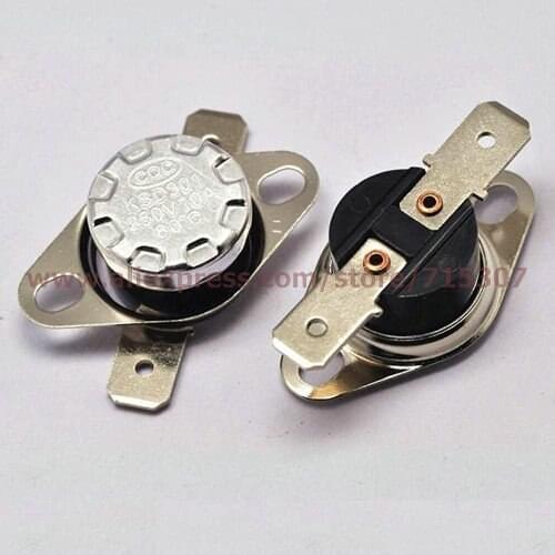 PHISCALE 5pcs Temperature Switch KSD301 thermostat switch 80C degree 10A 250V Normal Open Thermal Protector