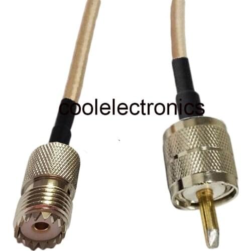 RG316 UHF PL259 Male to UHF so239 Female 50ohm Coax Low Loss Jumper RF Cable 1m 2m 3m 5m 10m