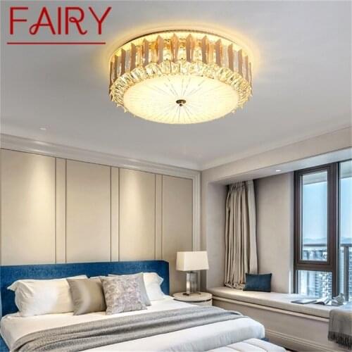 FAIRY Contemporary Ceiling Light LED Luxury Crystal Lamp Fixtures Home For Dining Room Decoration