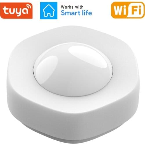 Tuya WIFI Human Body PIR Motion Sensor Built- in Battery Wireless Infrared APP Detector Burglar Alarm Alert Smart Home Security