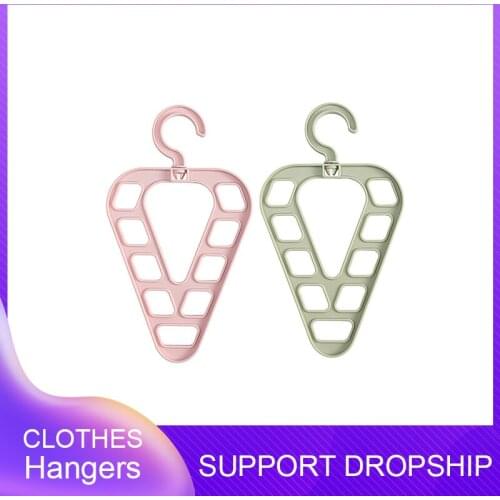 1-2pcs 9-Hole Clothes Hanger Closet Organizer Space Saving Multi-function Drying Racks Home Wardrobe Scarf Storage Cloth Hanger
