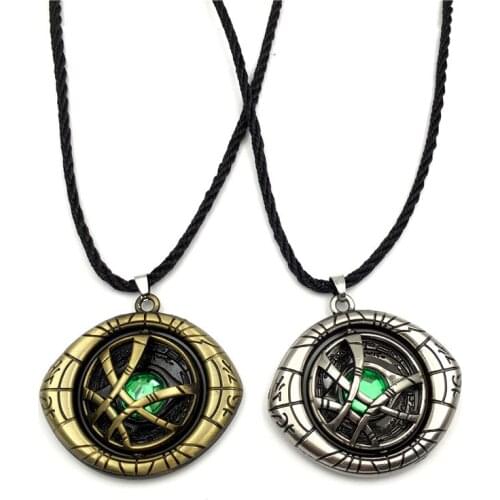 Rotated Necklace Vintage Eye Pendant Jewelry With Rope Chain For Sweater Chain 10pcs/lot