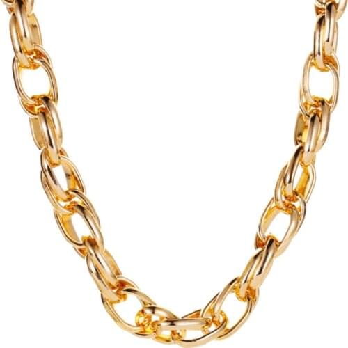 Hot New Product Personality Simple Metal Thick Chain Necklace Exaggerated Punk Style Ladies Necklace