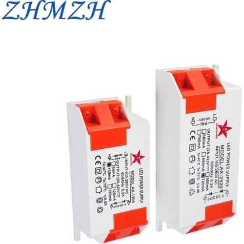 ZHMZH 250mA 350mA 500mA 720mA 1050mA Constant Current LED Driver with SM Female Socket AC100-260V LED Power Supply COB Chip