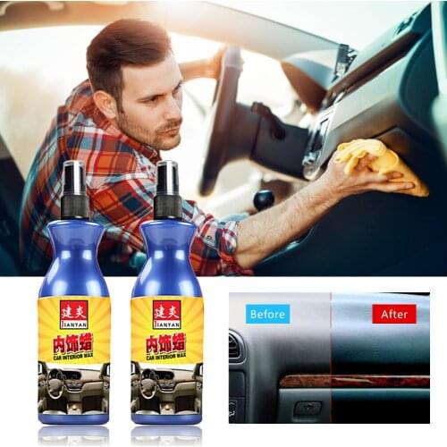 110ml Automotive Interior Plastic Parts Retreading Agent Plastic Parts Wax Instrument Panel Retreading Agent