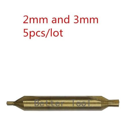 2 mm & 3 mm Spiral groove titanizing center drill .high speed steel center drill for vertical key machine