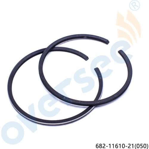 682-11610-21-00 Piston Ring 050 Plus Set For Yamaha Parsun Powertec 63V 9.9HP 15HP 2stroke Outboard Engine boat aftermarket Part