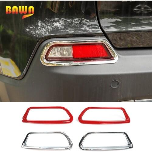 BAWA Car Stickers for Jeep Cherokee 2019+ ABS Car Rear Fog Lamp Decoration Cover Accessories for Jeep Cherokee 2019