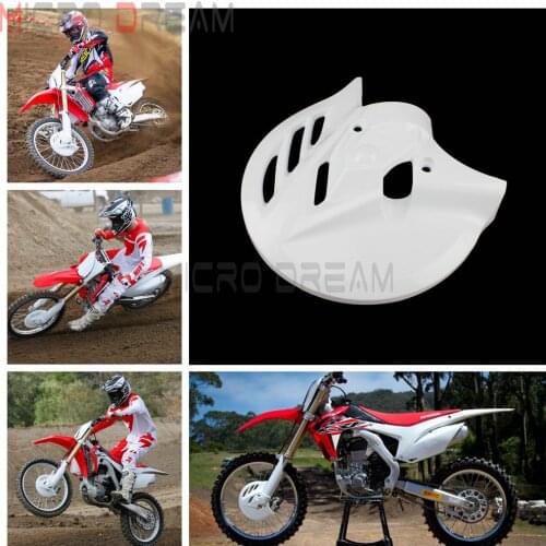 White Motocross Enduro Front Brake Disc Guard Protector Cover For Honda CRF 250R 450R 2013-2017 CRF 250 450 R CRF250R CRF450R