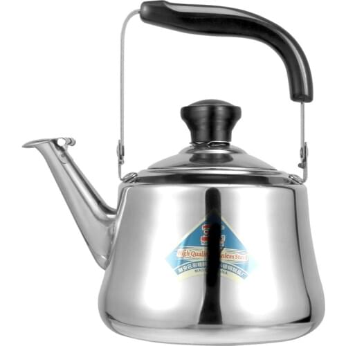 1/1.5L Stainless Steel Whistle Teakettle Large Capacity Boil Water Kettle With Filter Screen For Induction Cookers Gas Stoves