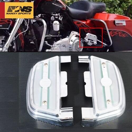 Electra Alo LED Lighted Rear Passenger Footboard Cover Footrest Cover Fits For Harley Touring Trike Softail