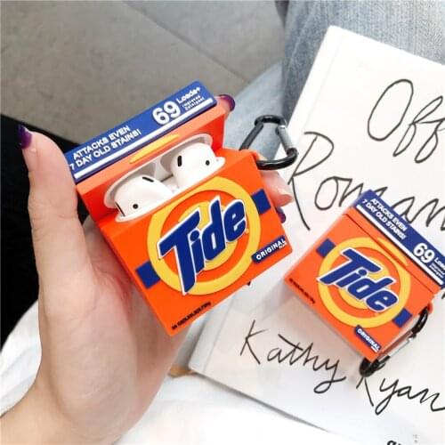 Funnly Cute 3D Tide Cleanser Silicone Case for Apple Airpods 1 2 Pro Bluetooth Earphone Accessories Cover