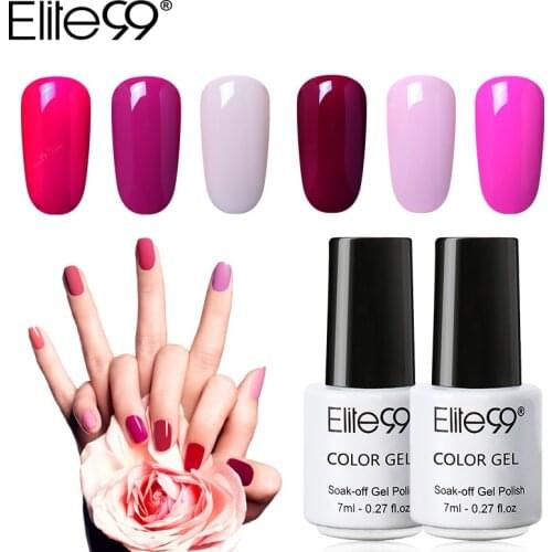 Elite99 7ml HOT Gel Nail Polish Soak Off UV Led Nail Gel Enamel Semi Permanent Gel Varnish Classic Color Gel For Nail Makeup