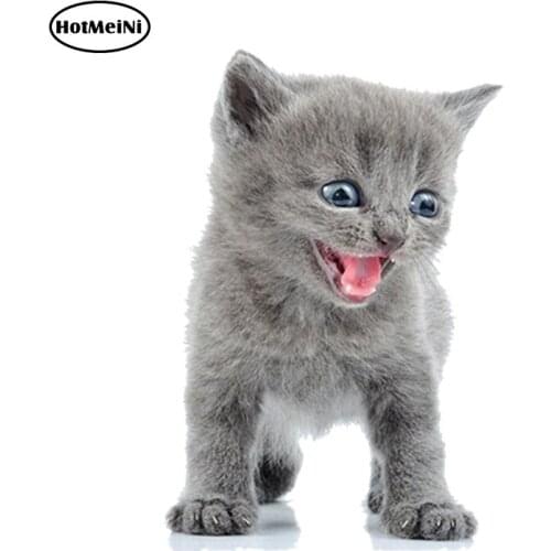 HotMeiNi 13cm x 8.7cm 3D Car Styling Aufkleber Sticker Wand Kochen Kind Zimmer Dekoration Tier Baby Katze Katzchen Car Sticker
