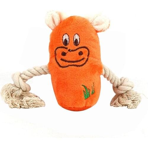 Dog Toys Stuffed Chew Plush Sounding Bite Resistant Teeth Cleaning Pet Supplies