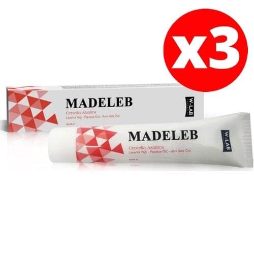 Madeleb Skin Renewal Cream 40 ml Skin Wounds Psoriasis and Eczema Acne Problems Cell Regeneration Acne Treatment 3 PACK