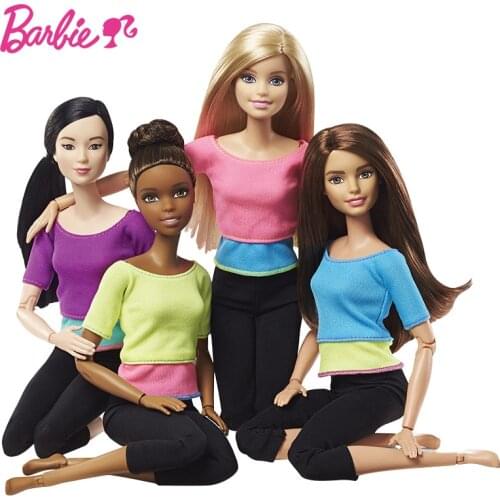 5 Styles Original Barbie Joint Movement Doll Gymnastics Yoga Dancer Soccer Player Barbie Doll Children Educational Toy Girl Gift