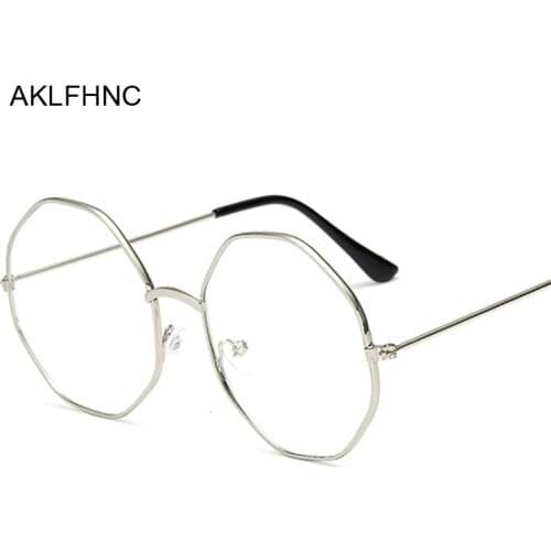 Fashion Clear Glasses Frame For Women Men Vintage Round Eye Glasses Female Plastic Transparent Optical Glasses Frames