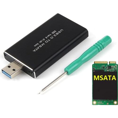 MSATA to USB 5Gbps USB 3.0 to mSATA SSD Enclosure USB3.0 to mSATA Case Hard Disk Adapter M2 SSD External HDD Mobile Box ASM1153E