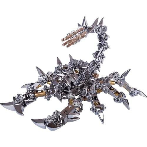 DIY Assemble War Scorpion Models Kit 3D Stainless Steel Mechanical Assembly Model Building Kits Toys For Kids Boys Gifts